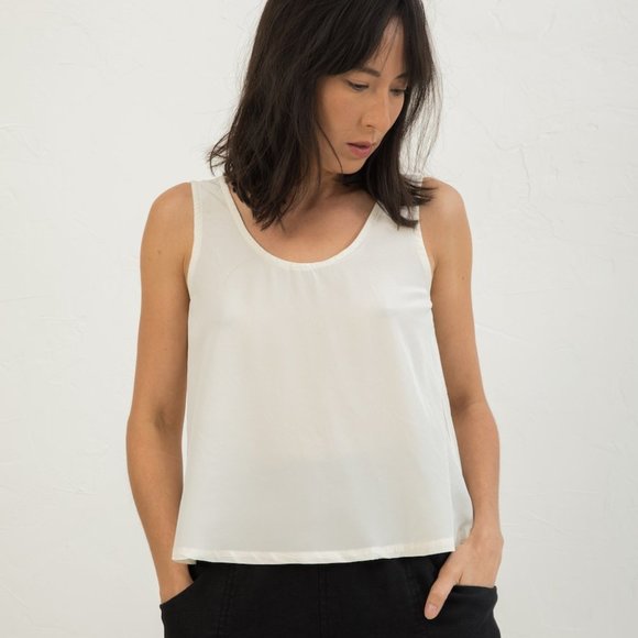 Elizabeth Suzann Tops - ES Ella Slip Tank in Silk Crepe